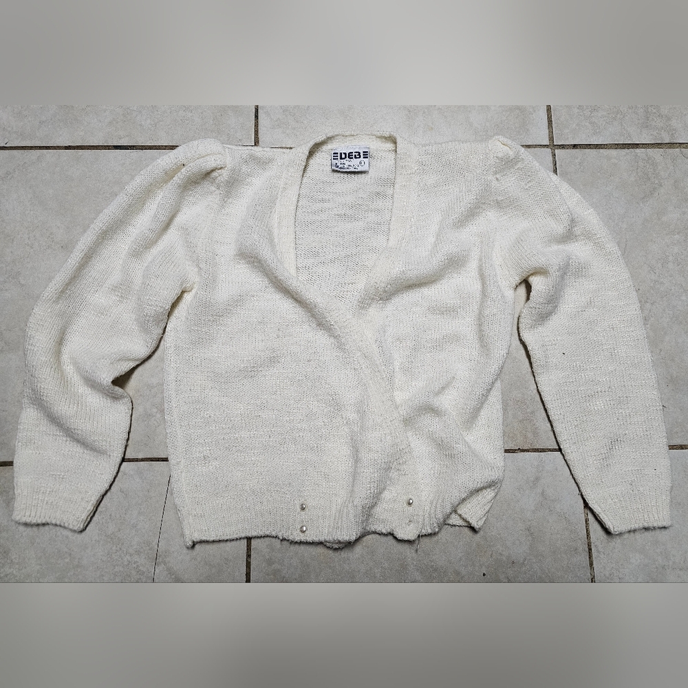 Cardigan vintage DEB large sweater top large